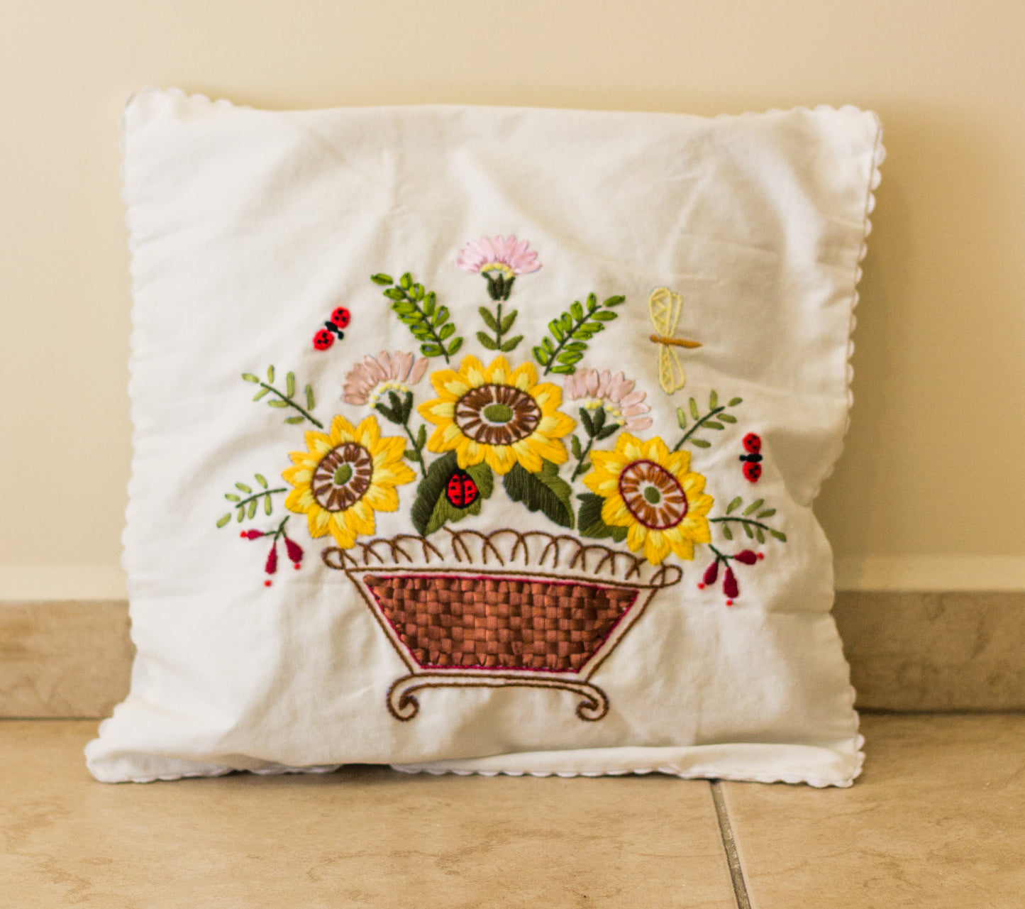 Sunflower Pillow Cover
