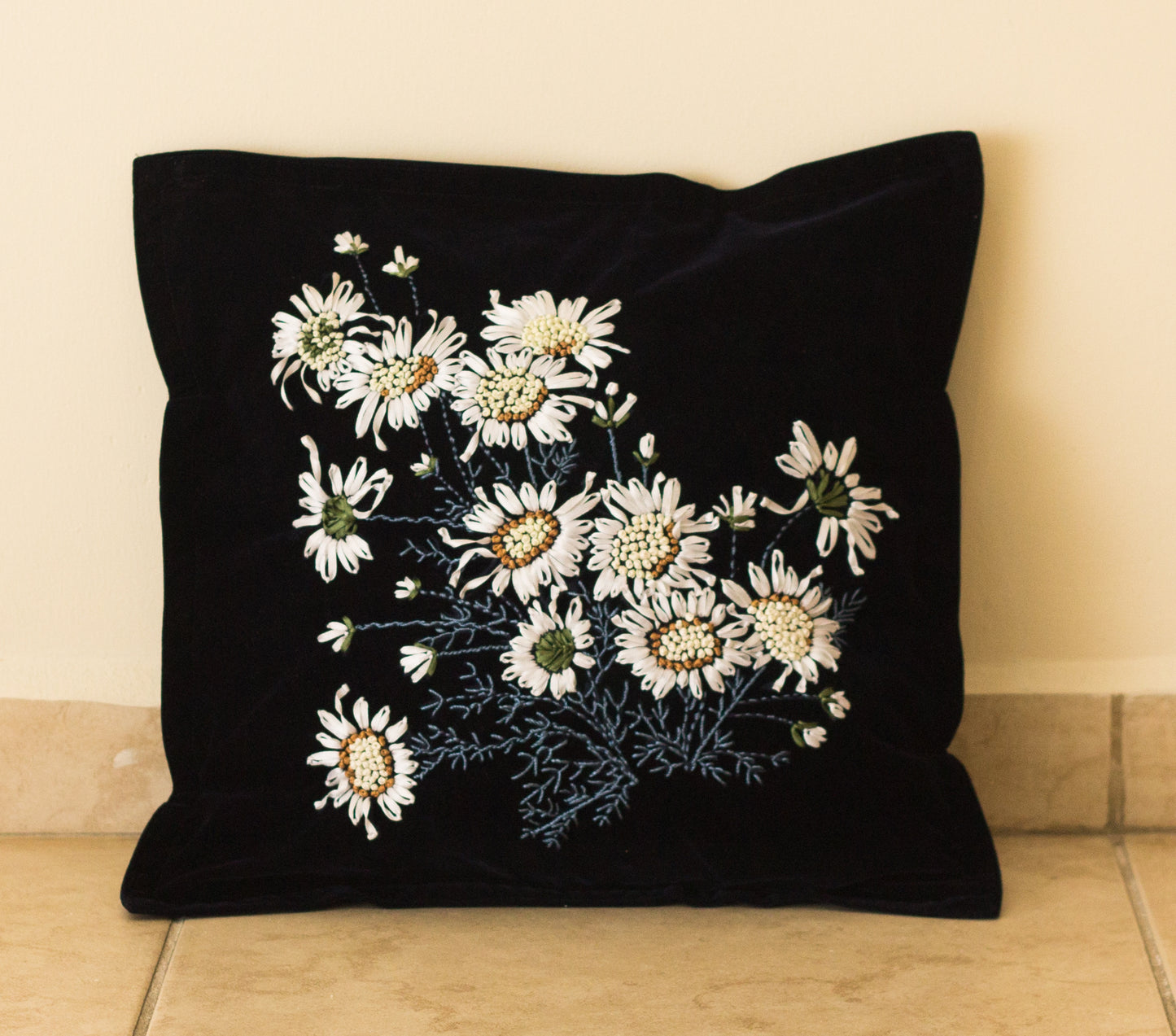 White Lilies Pillow Cover