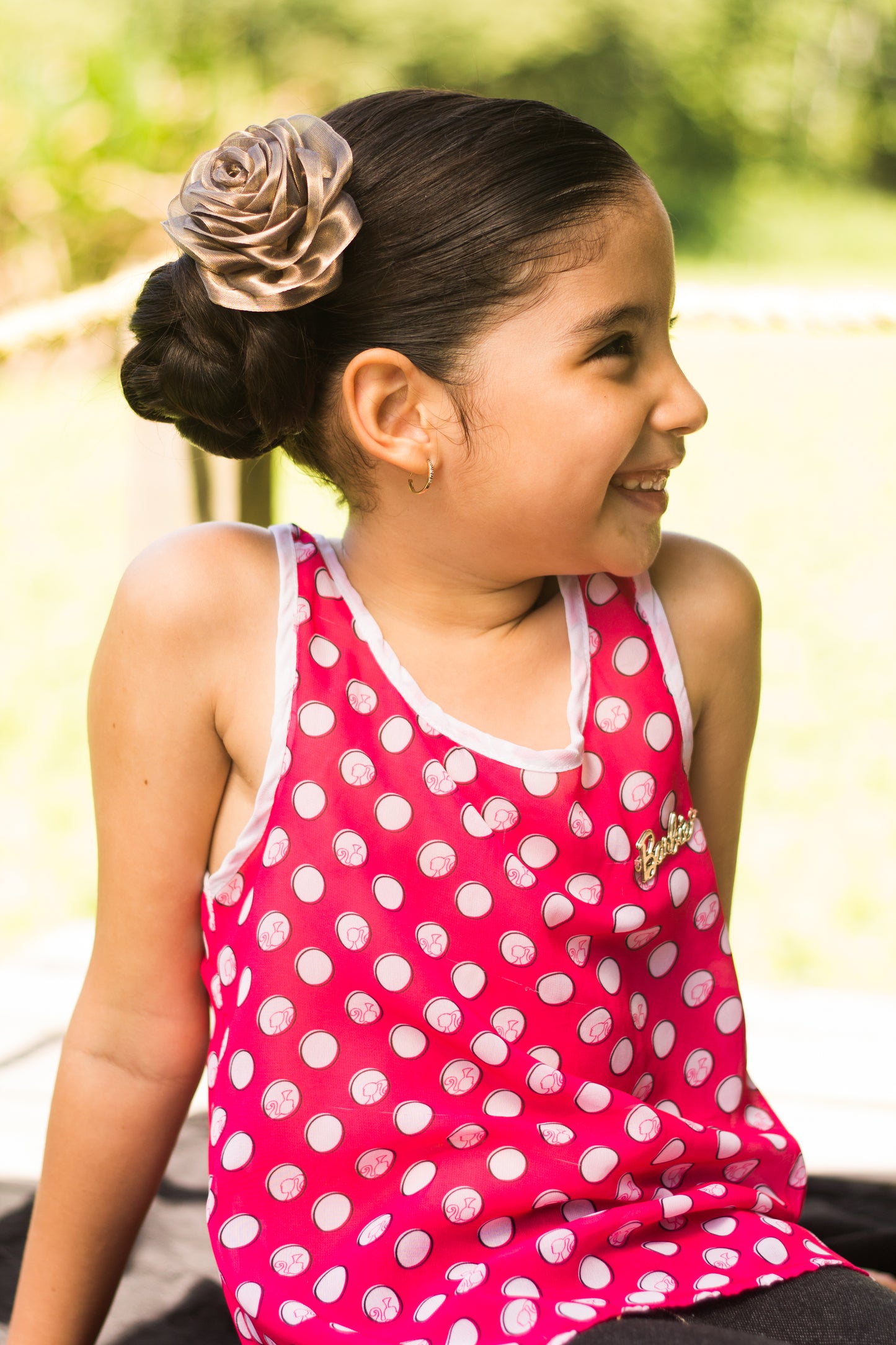 Golden Rose Statement Hair Clip